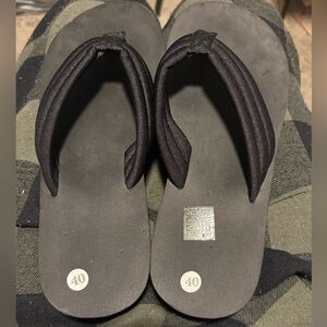 Black Flip Flops